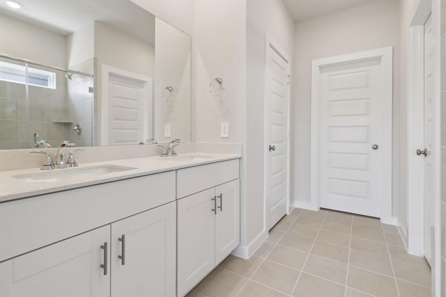 Furnished interior view inside a new home in Landing Meadows - Traditional Series, New Caney (Image 10).