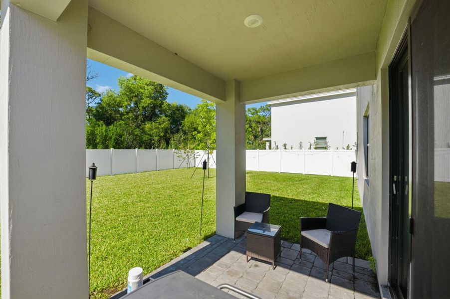 Exterior details and patio area of a home in Willow Pointe, Stuart (Image 2). Exterior details and patio area of a home in Willow Pointe, Stuart (Image 2).