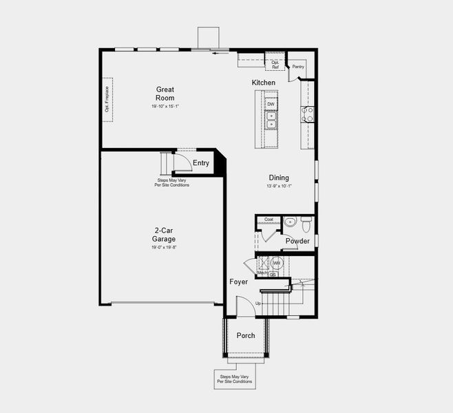 2D floor plan layout for the Buena Vista by Taylor Morrison in Sky Ranch, Aurora, CO (Image 3). 2D floor plan layout for the Buena Vista by Taylor Morrison in Sky Ranch, Aurora, CO (Image 3).