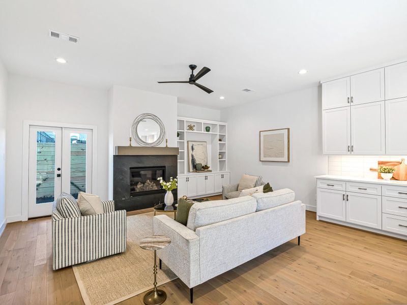 Furnished interior view inside a new home in , Houston (Image 34). Furnished interior view inside a new home in , Houston (Image 34).