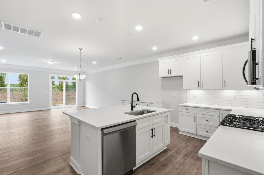 Furnished interior view inside a new home in Harrisburg Village Townhomes, Harrisburg (Image 7).