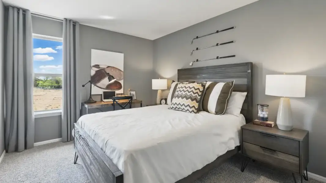 Furnished interior view inside a new home in Rosewood at Beltmill, Fort Worth (Image 34). Furnished interior view inside a new home in Rosewood at Beltmill, Fort Worth (Image 34).