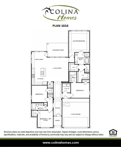 2D floor plan layout of this home in Rollingbrook Estates, Baytown, TX (Image 4).
