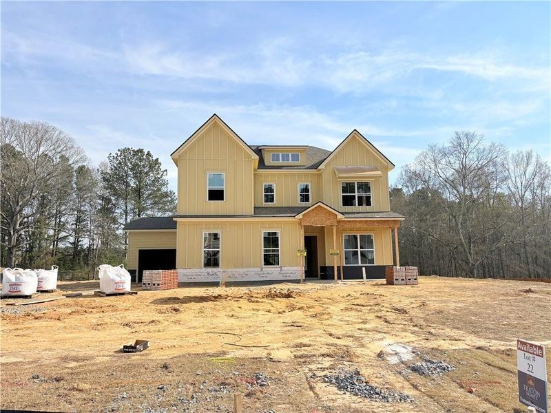 In-progress construction of a new home in Oak Valley Estates, Marietta, GA (Image 66).