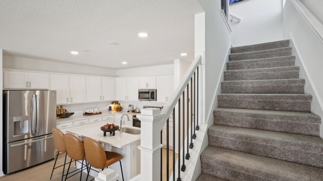 The Kitchen and Staircase