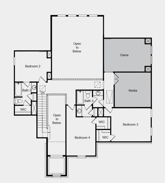 Additional Highlights Include: Bedroom 5 with bath 4, 42" door at entry, 8' interior doors, drop-in tub at primary bath, media room, and covered outdoor living.