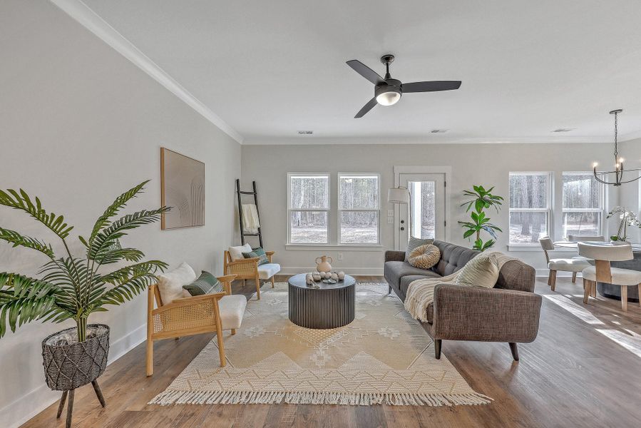Furnished interior view inside a new home in , Summerville (Image 7).