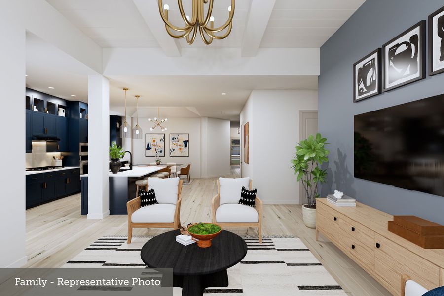 Furnished interior view inside a new home in Monterra - Gardens, Fate (Image 7). Furnished interior view inside a new home in Monterra - Gardens, Fate (Image 7).
