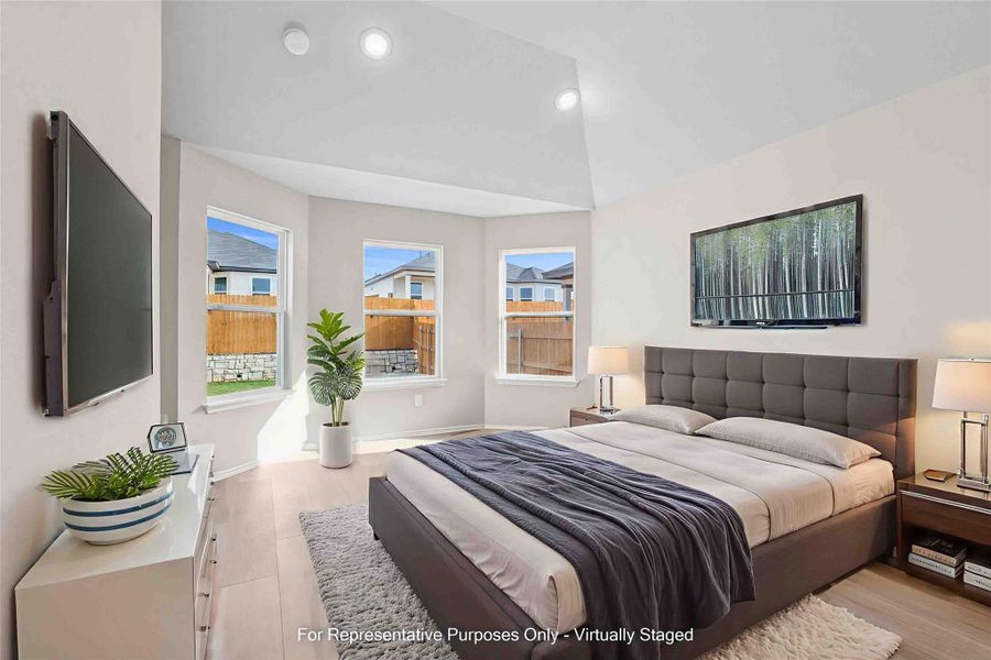 Furnished interior view inside a new home in Marble Creek Crossing, Austin (Image 8).