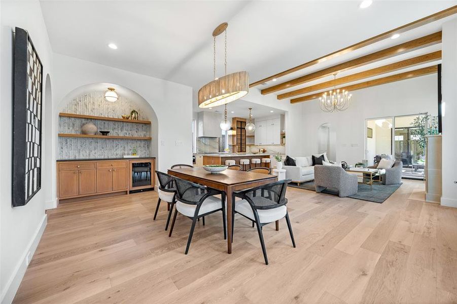 Furnished interior view inside a new home in , Dallas (Image 8).