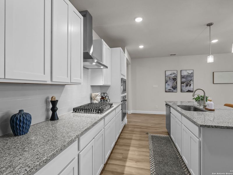 Furnished interior view inside a new home in Ladera, San Antonio (Image 14).