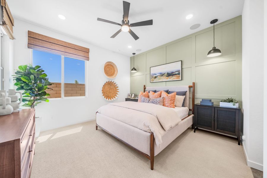 Primary Bedroom | Brisa Model Home | Mira Vista at Victory in Buckeye, AZ by Landsea Homes