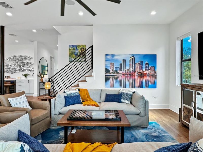 Furnished interior view inside a new home in , Tampa (Image 10). Furnished interior view inside a new home in , Tampa (Image 10).