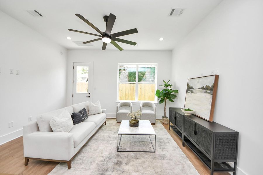 Furnished interior view inside a new home in , Houston (Image 10).