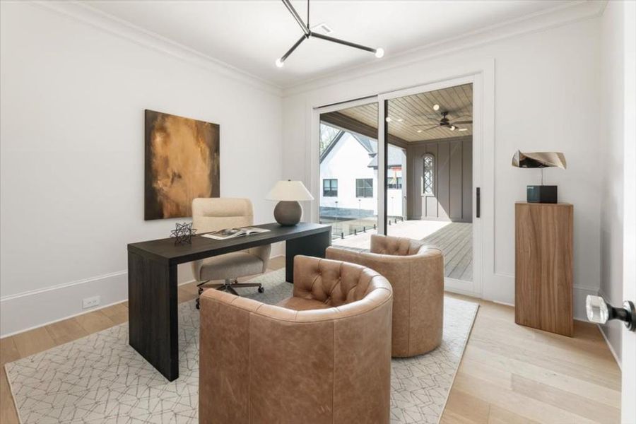 Furnished interior view inside a new home in , Alpharetta (Image 51).