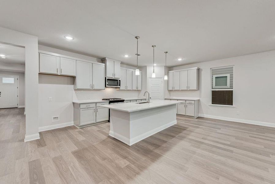 Furnished interior view inside a new home in Creekside of Crowley, Crowley (Image 14).