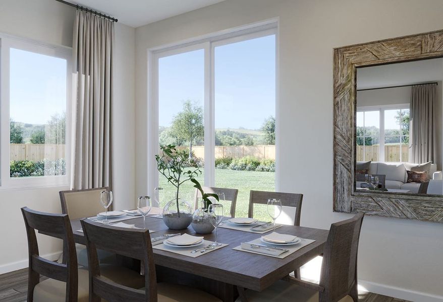 Furnished interior view inside a new home in Painted Prairie, Aurora (Image 6).