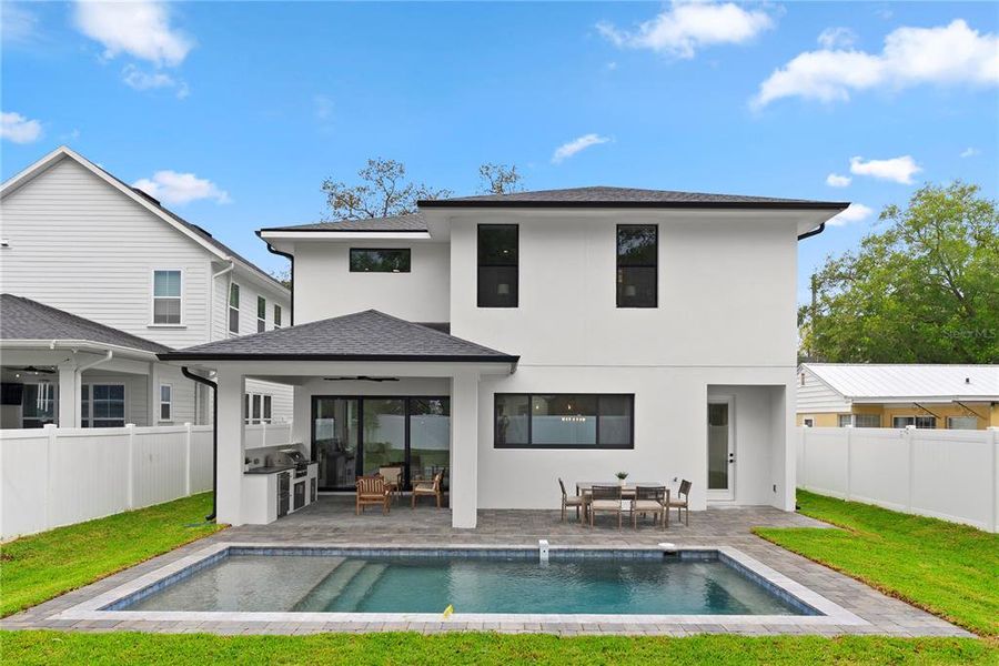Exterior details and patio area of a home in , Orlando (Image 2). Exterior details and patio area of a home in , Orlando (Image 2).