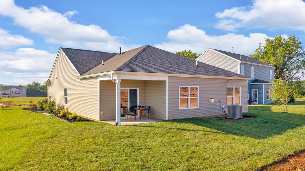 Representative exterior details of a home built from the Cali by D.R. Horton in Millstone Village, Morristown (Image 2).