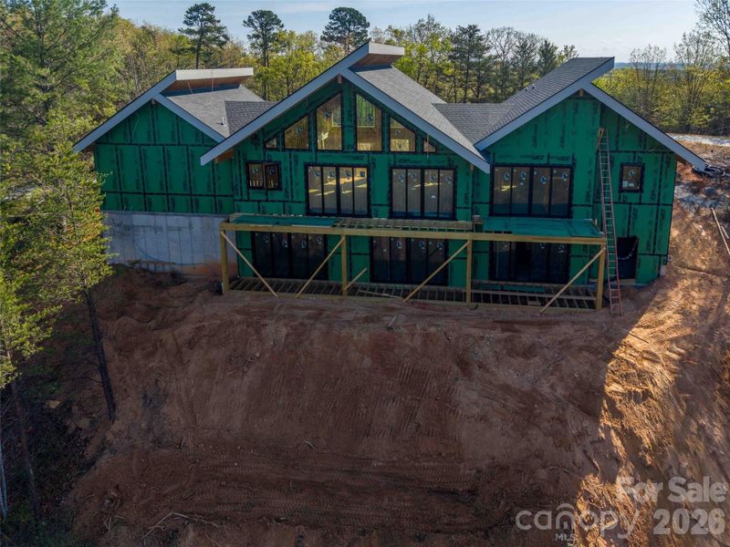 In-progress construction of a new home in , Mill Spring, NC (Image 15).