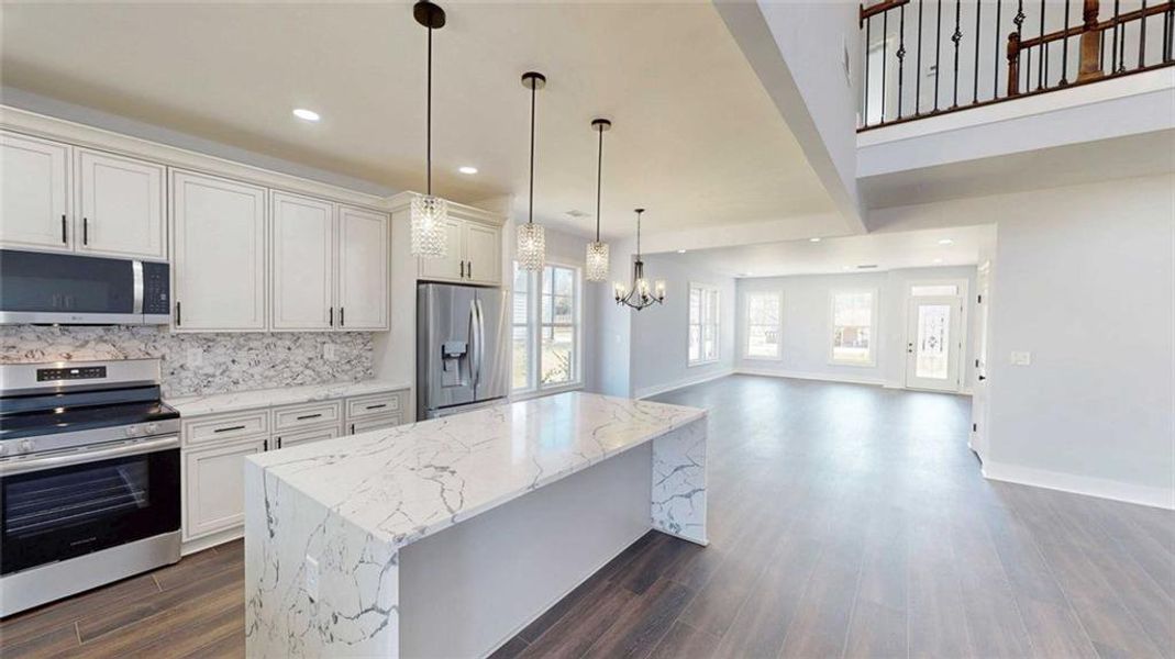 Furnished interior view inside a new home in , Conyers (Image 11).