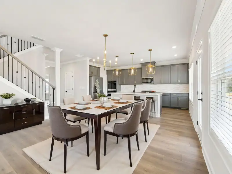 Furnished interior view inside a new home in River Pointe, Monroe (Image 5). Furnished interior view inside a new home in River Pointe, Monroe (Image 5).