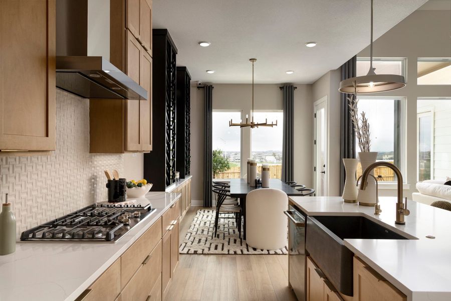 Representative furnished interior of a home built from the McKinney by Tri Pointe Homes in Lariat, Liberty Hill (Image 16).