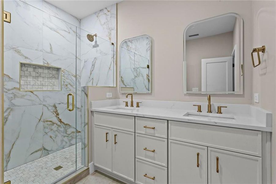Furnished interior view inside a new home in , Marietta (Image 10).