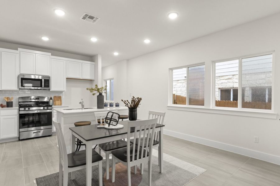 Furnished interior view inside a new home in Saddle Creek Twinhomes, Georgetown (Image 19).