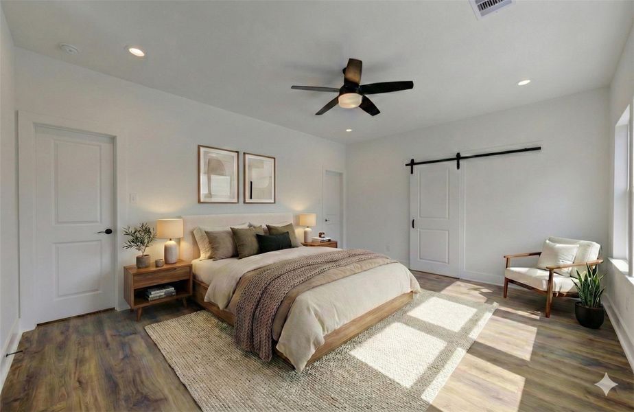 Furnished interior view inside a new home in , Houston (Image 8).