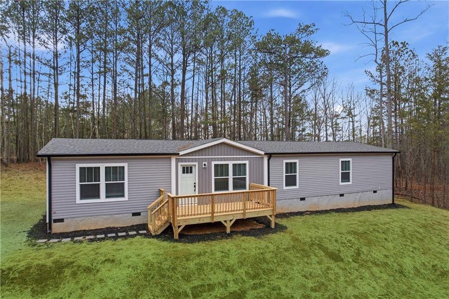 Exterior details and patio area of a home in , Ball Ground (Image 28).