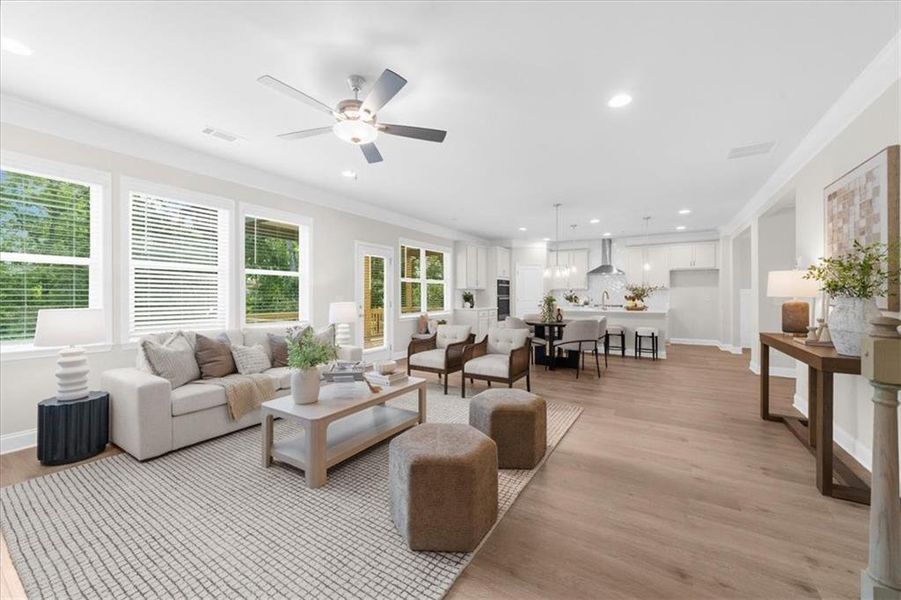 Furnished interior view inside a new home in River Rock, Ball Ground (Image 17).