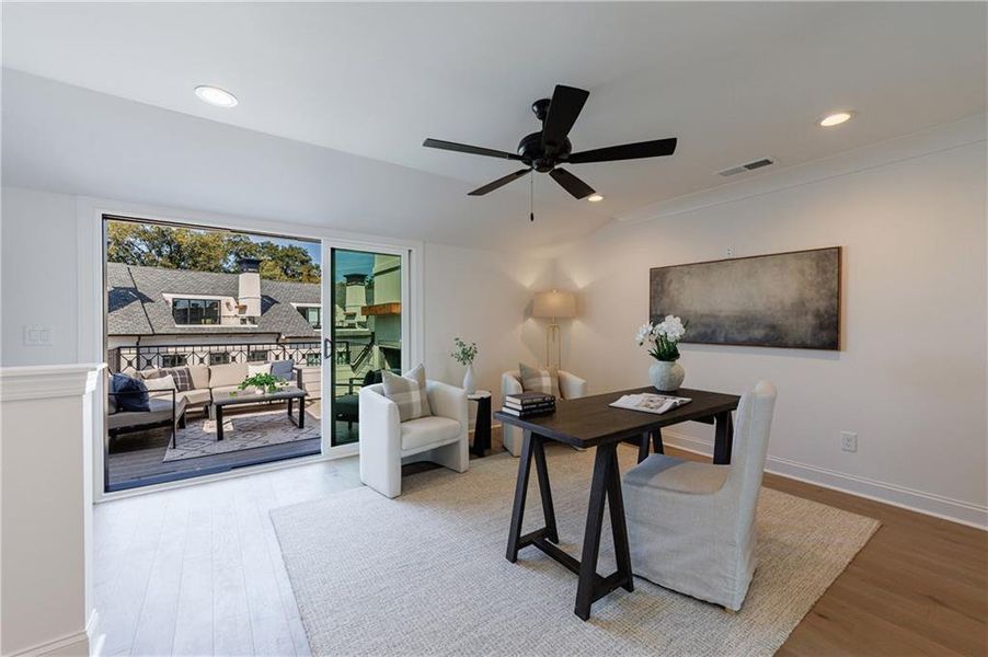 Furnished interior view inside a new home in , Alpharetta (Image 38).