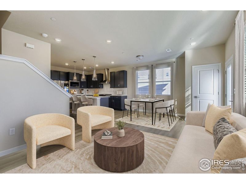 Functional open floor plan