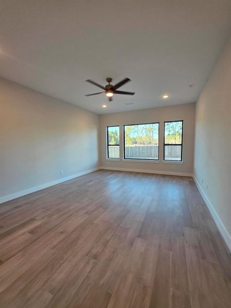 Spacious primary suite.