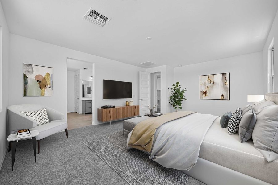Furnished interior view inside a new home in Hawes Crossing, Mesa (Image 8).