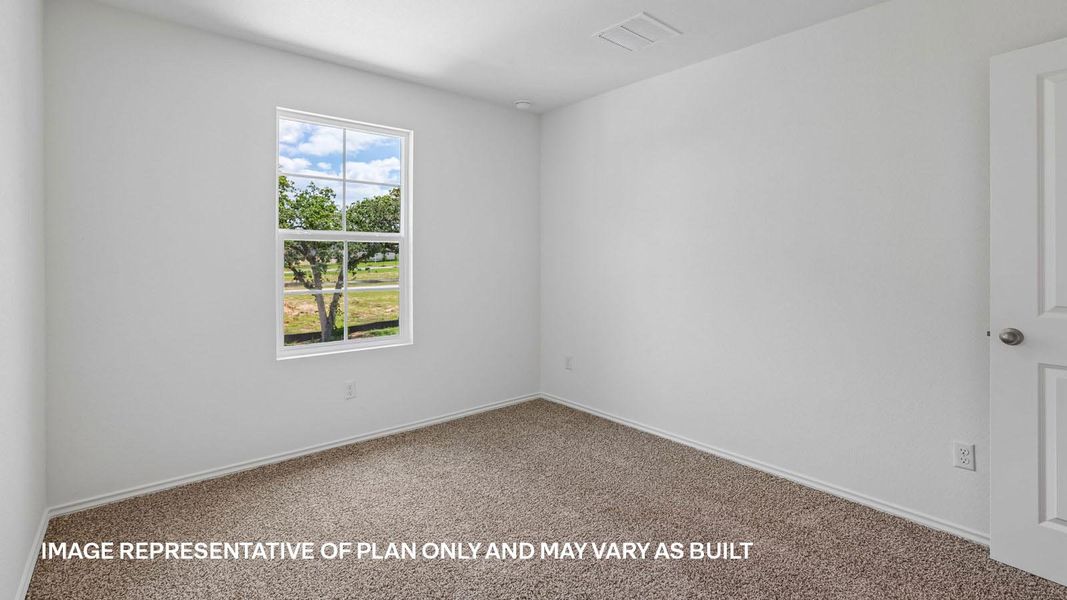 Representative unfurnished interior of a home built from the The Kendall by D.R. Horton in Valverde, Bastrop (Image 36).