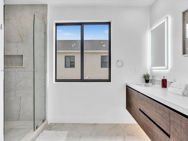 Furnished interior view inside a new home in , Dania Beach (Image 70).