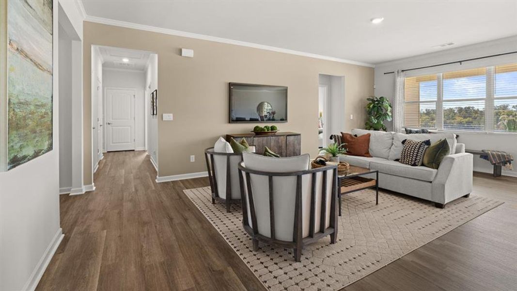 Furnished interior view inside a new home in Lost Creek, Dallas (Image 3).