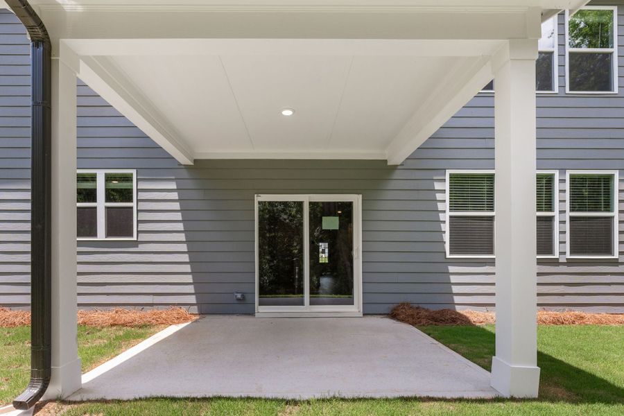A house with a front porch.