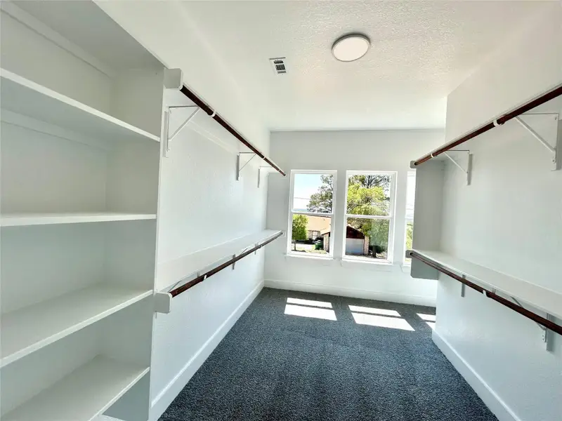 Primary closet Primary closet