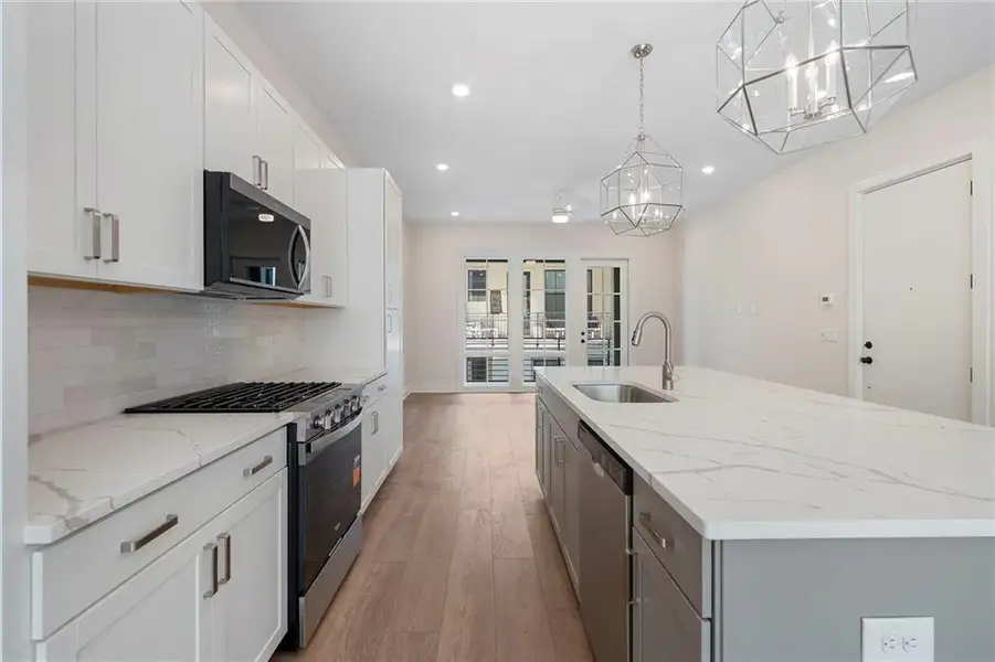 Furnished interior view inside a new home in , Atlanta (Image 8).