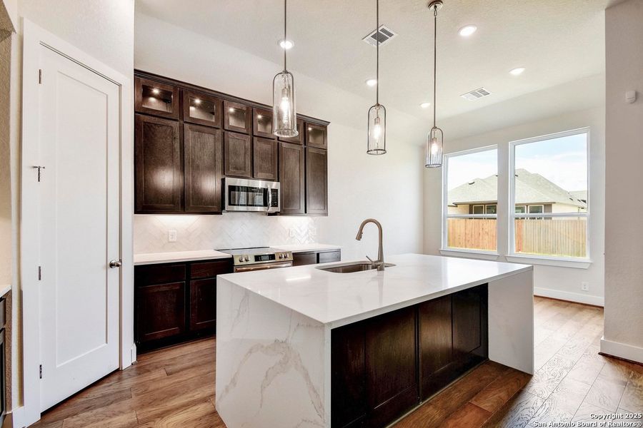 Furnished interior view inside a new home in Alsatian Oaks: 50ft. lots, Castroville (Image 3).