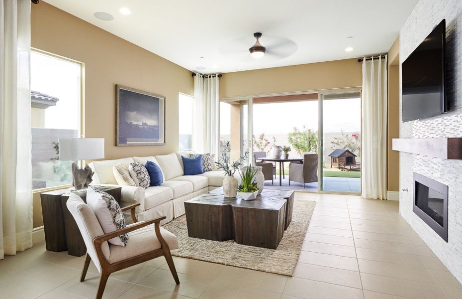 Representative furnished interior of a home built from the Expedition by Pulte Homes in Regent Hills - Meadow Series, Buckeye (Image 4).