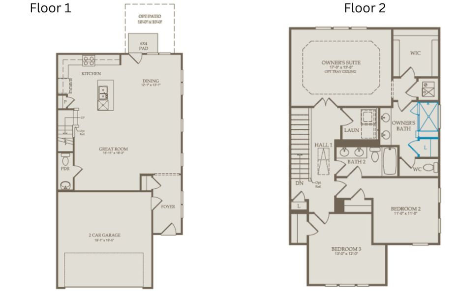 2D floor plan layout of this home in Solana, Durham, NC (Image 3).