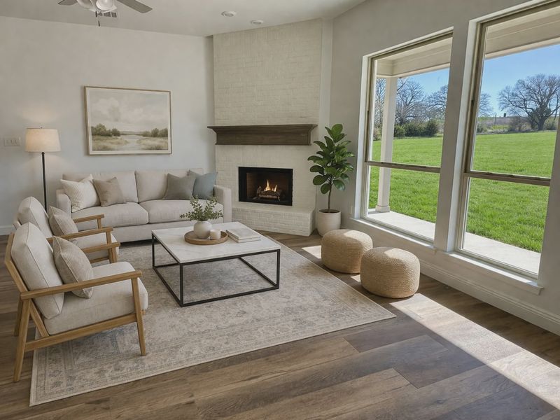 Representative furnished interior of a home built from the Hudson III by Cheldan Homes in Terra Vista Estates, Springtown (Image 9).