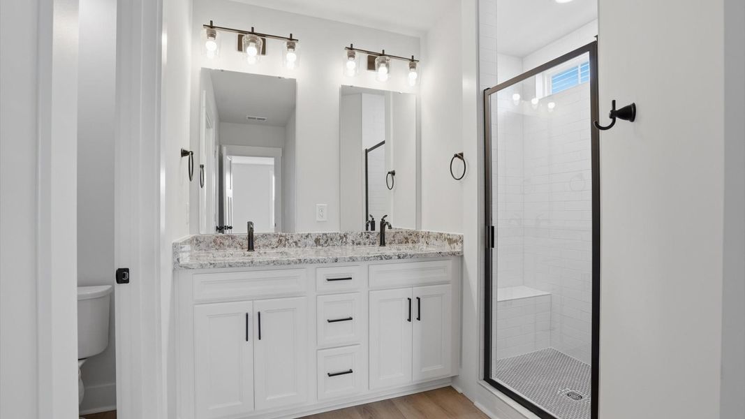 Furnished interior view inside a new home in Iris Meadows, Moore (Image 27).