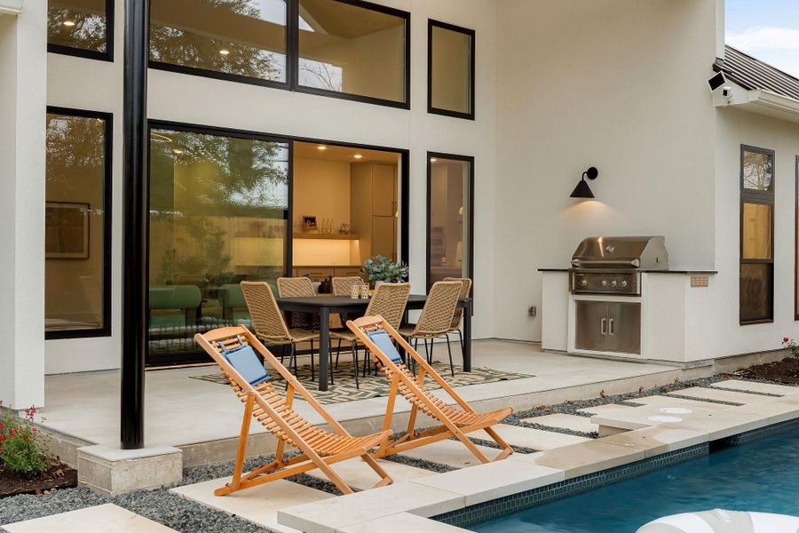 Exterior details and patio area of a home in , Austin (Image 23).
