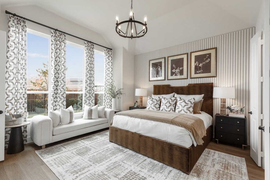 Representative Primary Bedroom - some options shown