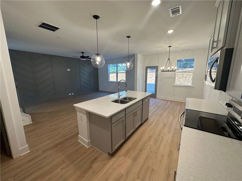 Furnished interior view inside a new home in , Buford (Image 3).